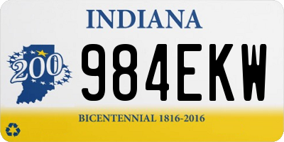 IN license plate 984EKW