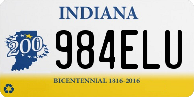 IN license plate 984ELU