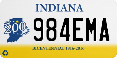 IN license plate 984EMA