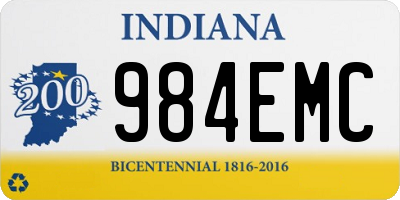 IN license plate 984EMC