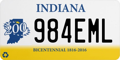 IN license plate 984EML