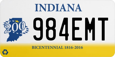 IN license plate 984EMT