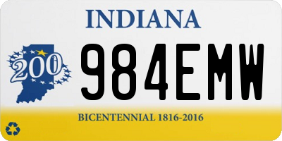 IN license plate 984EMW