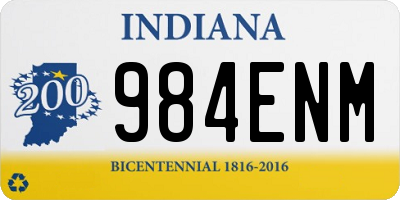 IN license plate 984ENM