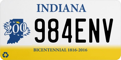 IN license plate 984ENV