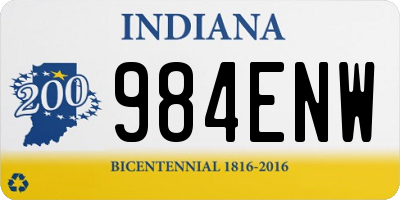 IN license plate 984ENW