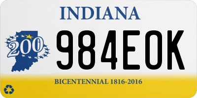 IN license plate 984EOK