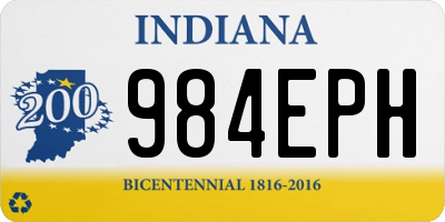 IN license plate 984EPH