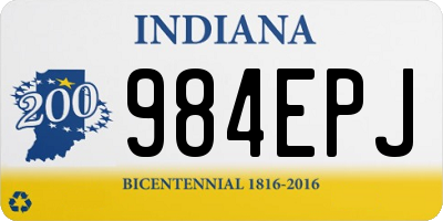 IN license plate 984EPJ