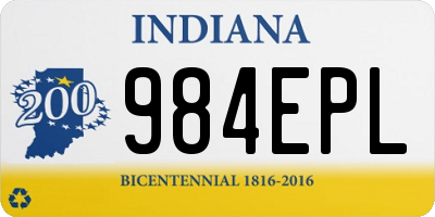 IN license plate 984EPL