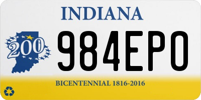 IN license plate 984EPO