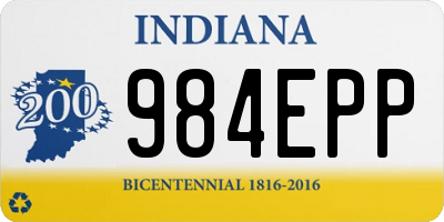 IN license plate 984EPP