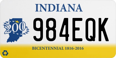 IN license plate 984EQK