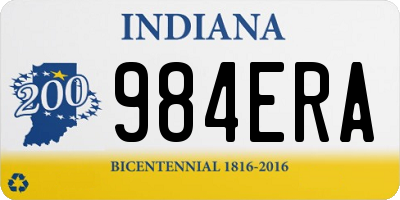 IN license plate 984ERA