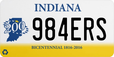 IN license plate 984ERS