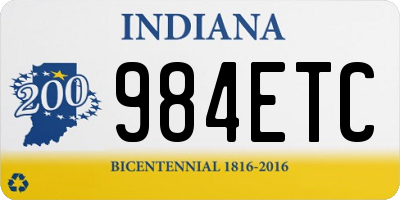 IN license plate 984ETC