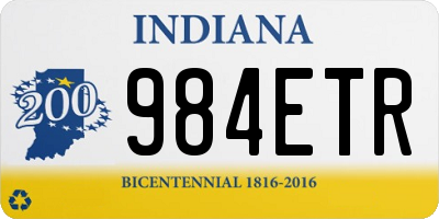 IN license plate 984ETR