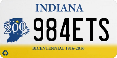 IN license plate 984ETS