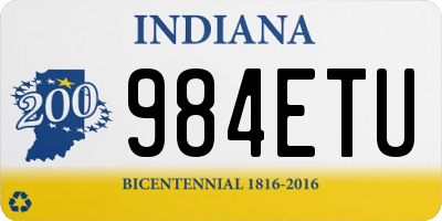 IN license plate 984ETU