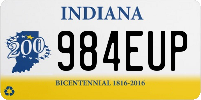 IN license plate 984EUP