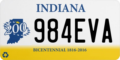 IN license plate 984EVA