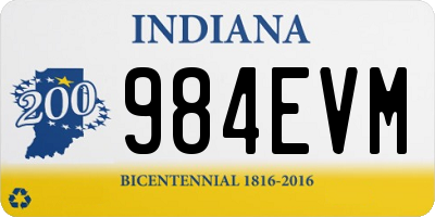 IN license plate 984EVM