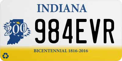 IN license plate 984EVR