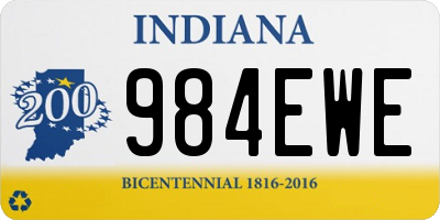 IN license plate 984EWE