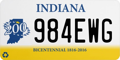 IN license plate 984EWG