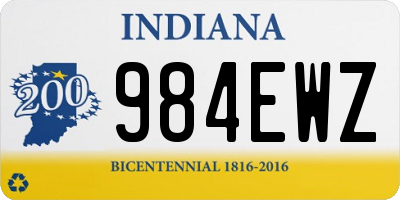 IN license plate 984EWZ