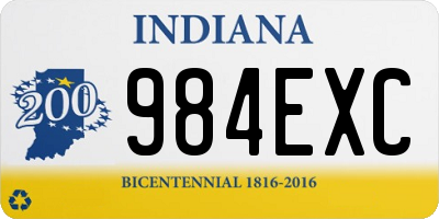 IN license plate 984EXC