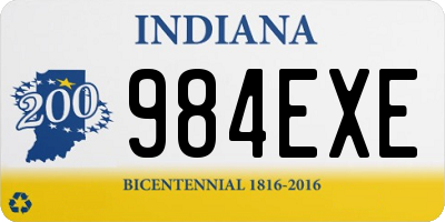 IN license plate 984EXE