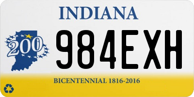 IN license plate 984EXH