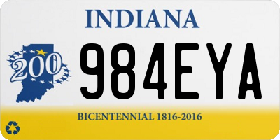 IN license plate 984EYA