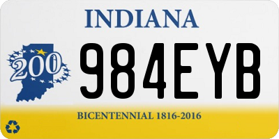 IN license plate 984EYB