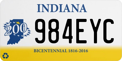 IN license plate 984EYC