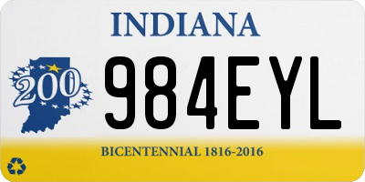 IN license plate 984EYL