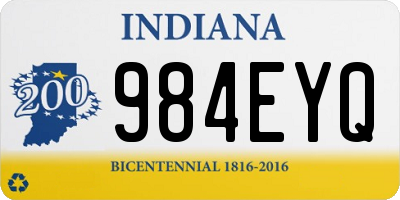 IN license plate 984EYQ