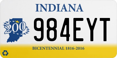 IN license plate 984EYT