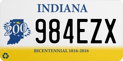 IN license plate 984EZX