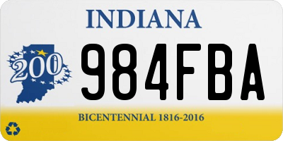 IN license plate 984FBA