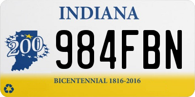 IN license plate 984FBN