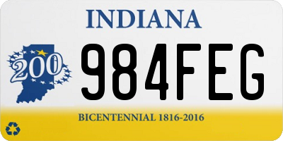 IN license plate 984FEG