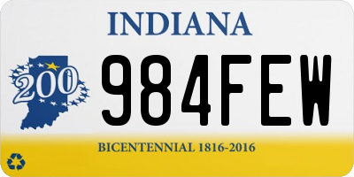 IN license plate 984FEW