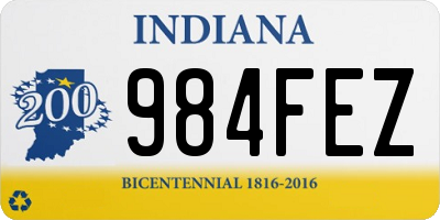 IN license plate 984FEZ