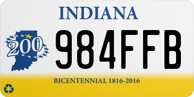 IN license plate 984FFB