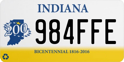 IN license plate 984FFE