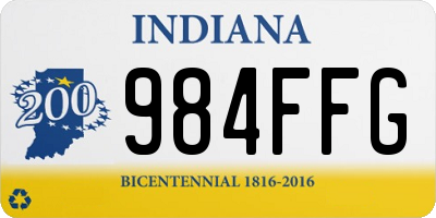 IN license plate 984FFG