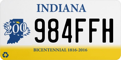 IN license plate 984FFH