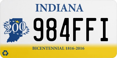 IN license plate 984FFI